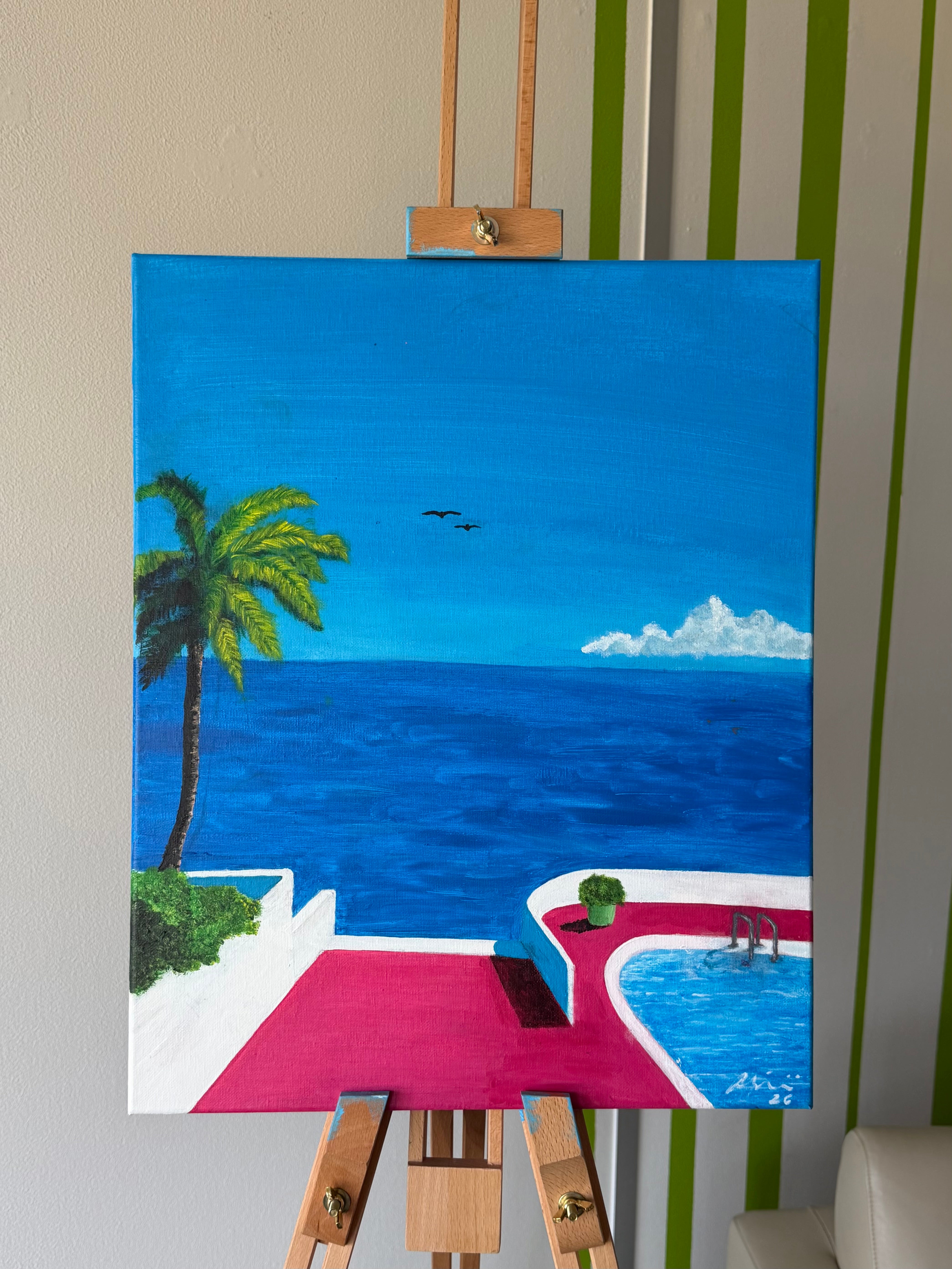 Acrylbild „Die Ruhe vor dem Crashout“ – von Artan
